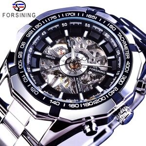 Men's Watch Skeleton Mechanical Luminous Luxury Waterproof Sport Watch Octagon